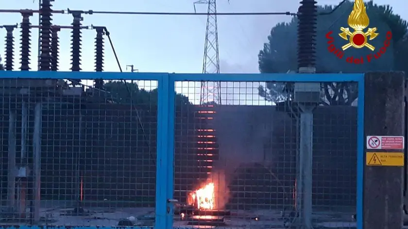 Il luogo dove è avvenuto l’incendio in via Fermi, a San Giorgio di Nogaro