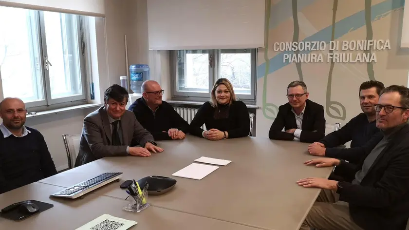 Da sinistra: Daniele Luis, Armando Di Nardo, Enzo Lorenzon, Rosanna Clocchiatti, Stefano Zannier, Valter Colussi, Massimiliano Zanet
