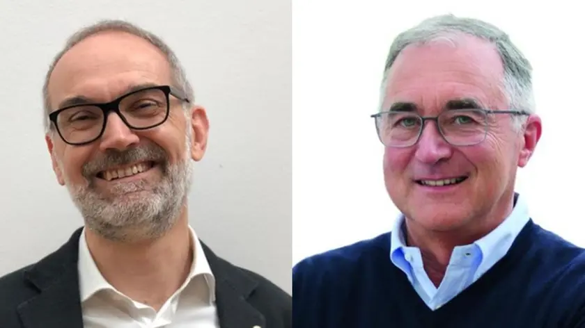 Il sindaco uscente Gianluca Maiarelle e il vicesindaco Moreno Linutti
