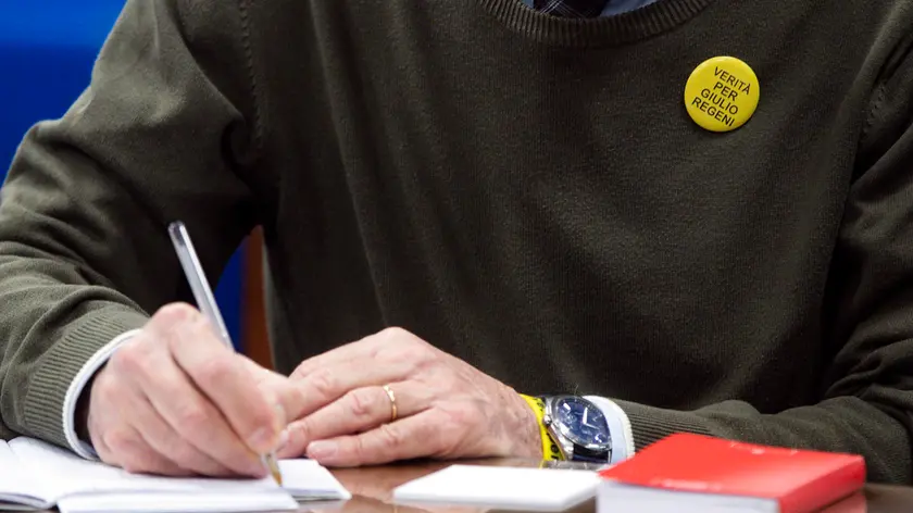 Un momento dell'udienza del processo a carico dei quattro 007 egiziani accusati di aver torturato e ucciso Giulio Regeni, presso il tribunale di Roma, Roma, 16 aprile 2024. ANSA/ANGELO CARCONI