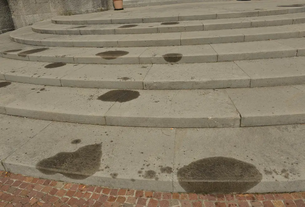 Udine 20 Luglio 2017 macchie di unto sagrato tempio ossario Copyright Petrussi Foto Press Turco Massimo