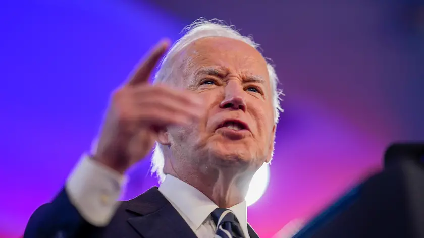 epa11404820 U.S. President Joe Biden delivers remarks at Everytown for Gun Safety Action Fund's annual 'Gun Sense University' conference in Washington, DC, USA, 11 June 2024. EPA/KEN CEDENO / POOL