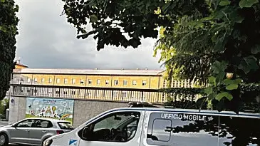 I vigili in viale Ungheria a Udine