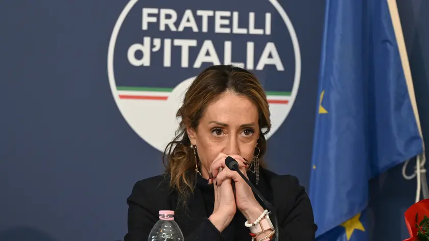 Arianna Meloni al Teatrodel Maggio Musicale Congresso di Fratelli d’Italia a Firenze Firenze 21 Gennaio 2024 ANSA/CLAUDIO GIOVANNINI