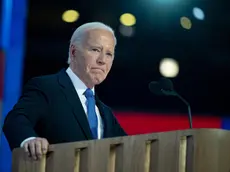 epa11556274 United States President Joe Biden delivers remarks at the 2024 Democratic National Convention in Chicago, Illinois, USA, 19 August 2024 (issued 20 August 2024). The 2024 Democratic National Convention is being held from 19 to 22 August 2024, during which delegates of the United States' Democratic Party will vote on the party's platform and ceremonially vote for the party's nominee for president, Vice President Kamala Harris, and for vice president, Governor Tim Walz of Minnesota, for the upcoming presidential election. EPA/ANNABELLE GORDON / CNP / POOL