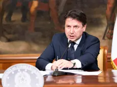 Italian Prime Minister, Giuseppe Conte, attends a press conference at the end of a Cabinet at Chigi Palace in Rome, Italy, 06 April 2020. ANSA/CHIGI PALACE PRESS OFFICE/FILIPPO ATTILI +++ ANSA PROVIDES ACCESS TO THIS HANDOUT PHOTO TO BE USED SOLELY TO ILLUSTRATE NEWS REPORTING OR COMMENTARY ON THE FACTS OR EVENTS DEPICTED IN THIS IMAGE; NO ARCHIVING; NO LICENSING +++