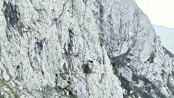 La via Airolg sul Torrione Spinotti nel gruppo del Coglians