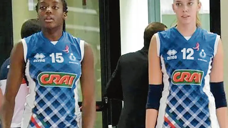 Alice Trampus con Julia Ituma ai tempi del Club Italia