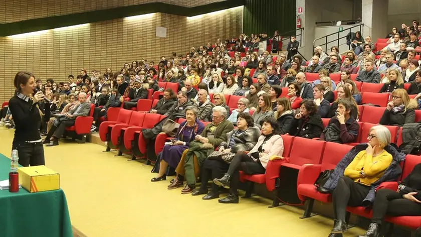 Udine 12 gennaio 2019. Giorgia Benusiglio incontra gli studenti. © Foto Petrussi