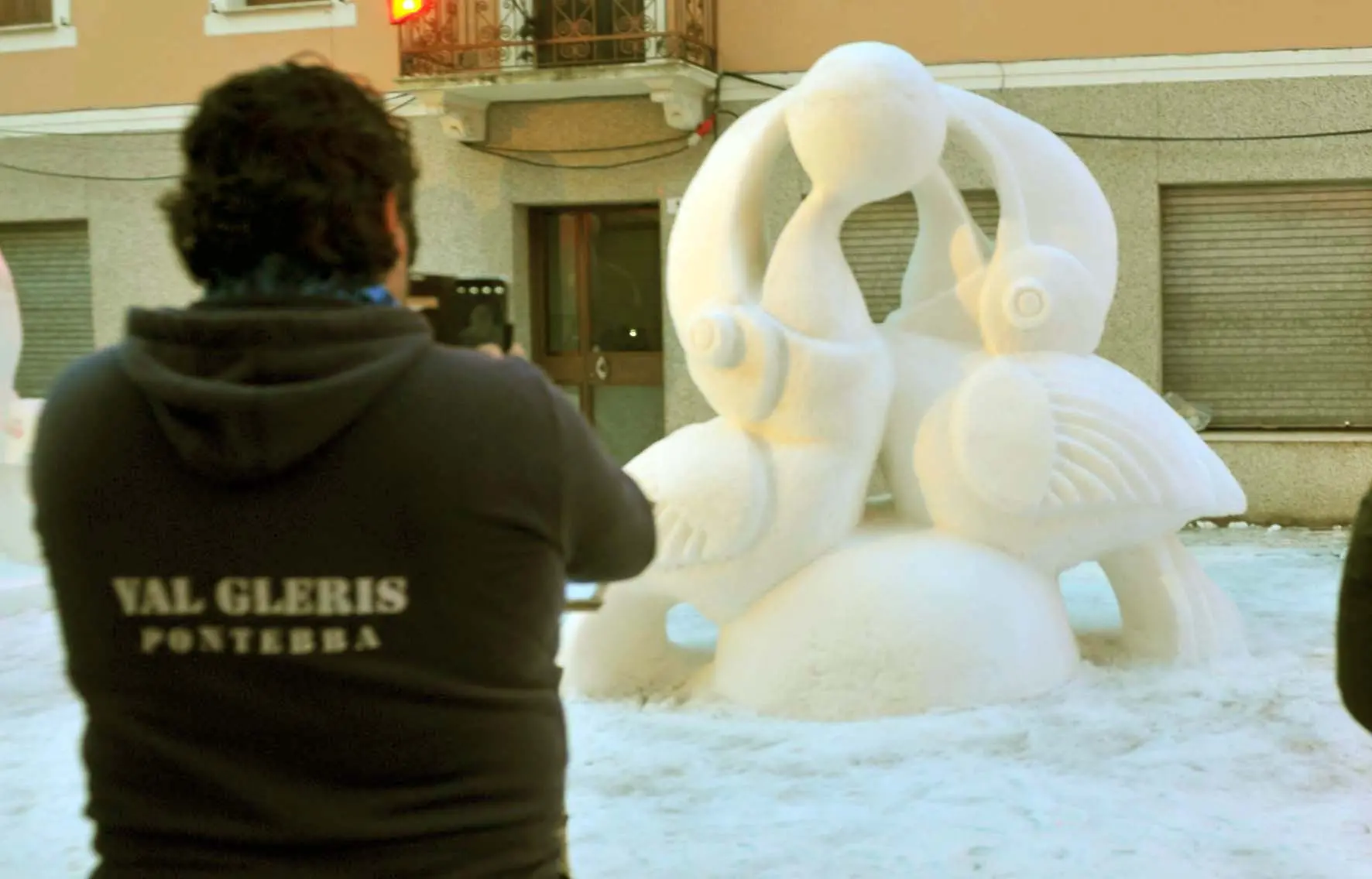 Pontebba 20 gennaio 2019. Sculture di Ghiaccio. © Foto Petrussi