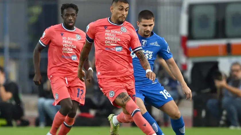 Un momento della partita Empoli-Udinese (Foto Petrussi)