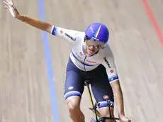 Jonathan Milan al traguardo