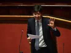 Italian Health Minister Roberto Speranza reports to the Italian Senate about the measures taken to counter the spread of the Coronavirus Covid19 pandemic in Italy, Rome, Italy, 1 April 2020. ANSA/ALESSANDRO DI MEO