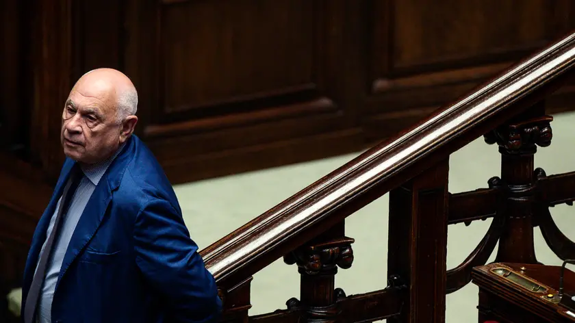 Il ministro della Giustizia Carlo Nordio in aula alla Camera dei Deputati durante il voto di fiducia sul Decreto Superbonus, Roma, 22 maggio 2024. ANSA/ANGELO CARCONI