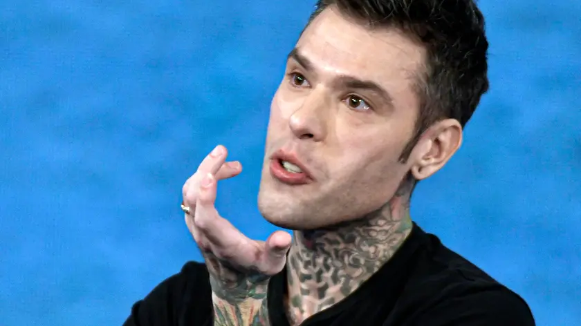 Fedez durante la trasmissione televisiva Che Tempo Che Fa, 29 ottobre 2023. ANSA/ MARIO ROMANO