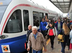 Cividale 20 ottobre 2017. Servizio sostitutivo con pulman della linea ferroviaria Cividale -Udine- Cividale. © Foto Petrussi