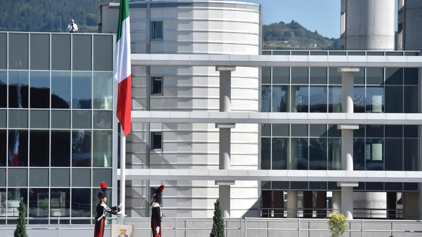 Un momento dell'inaugurazione della Scuola marescialli dei Carabinieri a Firenze, 24 settembre 2016. ANSA/MAURIZIO DEGL INNOCENTI
