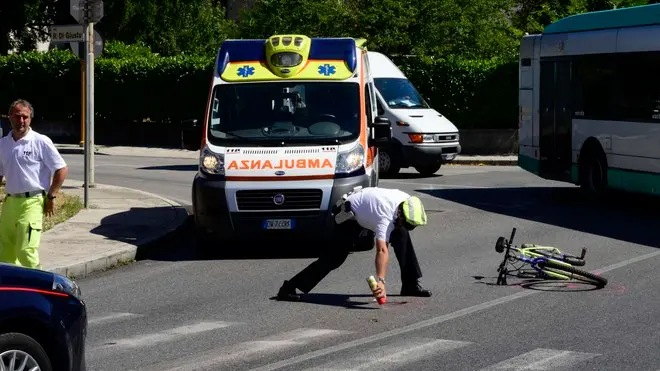 Udine 30 luglio 2013. Incidente via cividale. Copyright Petrussi / Serratore