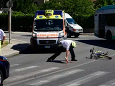 Udine 30 luglio 2013. Incidente via cividale. Copyright Petrussi / Serratore