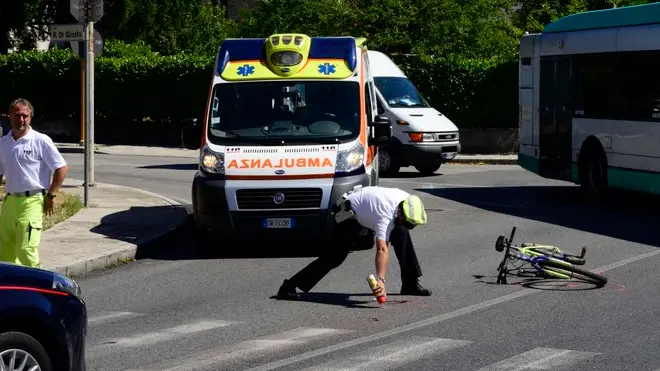 Udine 30 luglio 2013. Incidente via cividale. Copyright Petrussi / Serratore