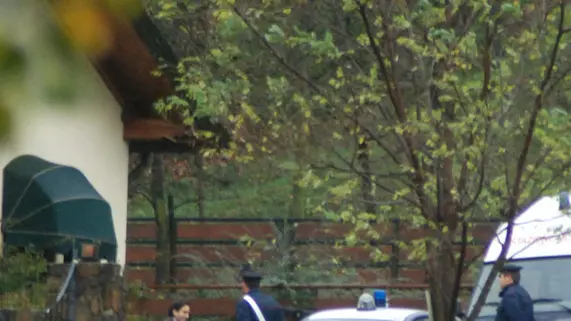 Manzano 13 novembre 2008. Casa omicidio. Telefoto Copyright / Foto Agency Anteprima Udine