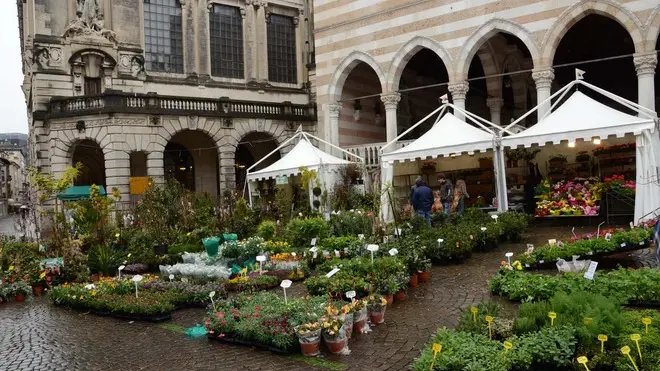Udine 31 Marzo 2013 turisti bancarelle Coyright Petrussi Foto Press /turco