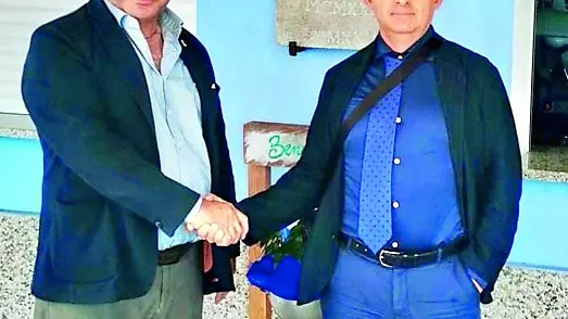Da sinistra, il presidente Paolo Goat e Gioele Magaldi