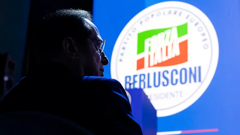 Paolo Berlusconi durante il Congresso Nazionale di Forza Italia (Fi) presso il palazzo dei congressi allÕEur, Roma, 23 febbraio 2024. ANSA/ANGELO CARCONI