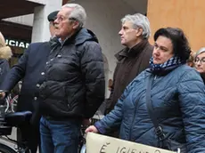 Udine 02 Dicembre 2019 Protesta Bidoncini davanti al Municipio ©Foto Petrussi