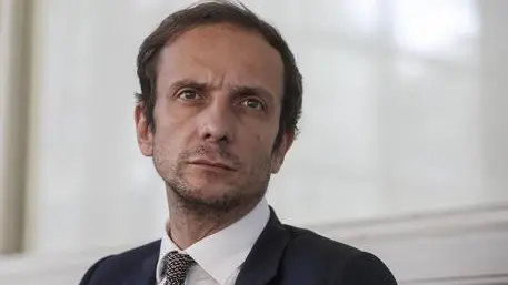 Massimiliano Fedriga, presidente Regione Friuli Venezia Giulia, durante il convegno organizzato da Luiss Business School dal titolo 'Investire Accelerare Crescere. Un piano straordinario per il digitale', Roma 16 luglio 2019. ANSA/FABIO FRUSTACI