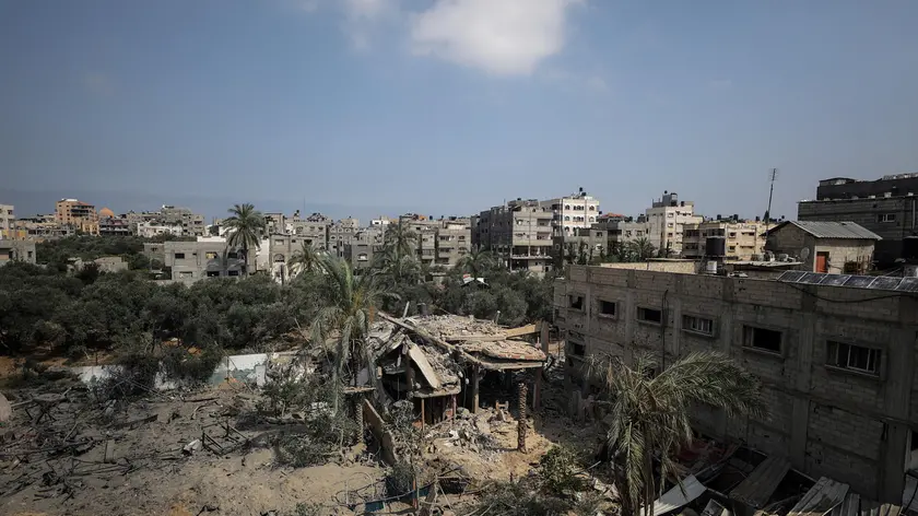 epa11386862 A view of destroyed buildings following an Israeli air strike in Al Nuseirat refugee camp, central Gaza Strip, 03 June 2024. More than 25 people were killed following overnight Israeli military strikes in Al Nuseritat and Al Bureij camps, according to the Palestinian Ministry of Health. More than 36,000 Palestinians and over 1,400 Israelis have been killed, according to the Palestinian Health Ministry and the Israel Defense Forces (IDF), since Hamas militants launched an attack against Israel from the Gaza Strip on 07 October 2023, and the Israeli operations in Gaza and the West Bank which followed it. EPA/MOHAMMED SABER