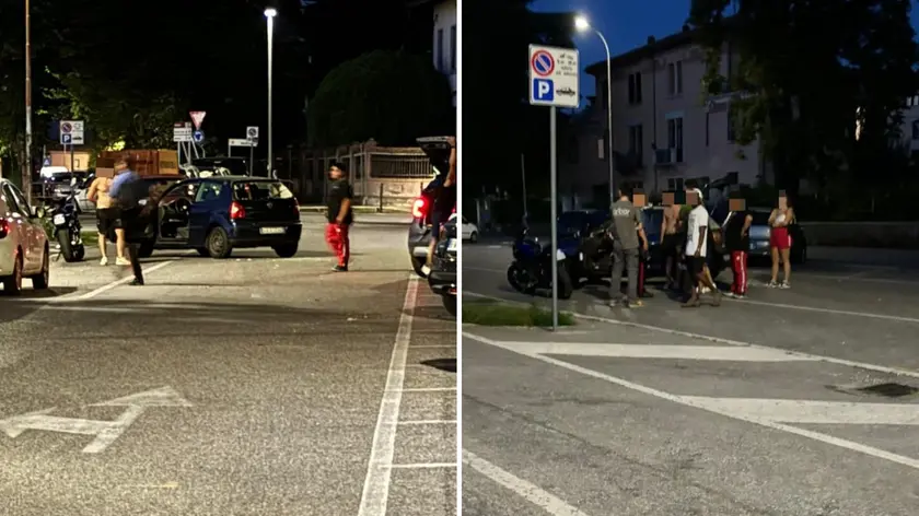 Due foto scattate dai passanti a Cividale