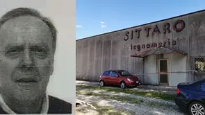 La vittima e un'immagine dell’azienda “Falegnameria Sittaro” di San Pietro al Natisone