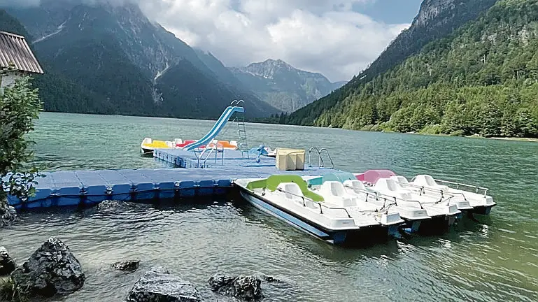 Il nuovo Nauti-Cave creato da Sabidussi sul lago del Raibl