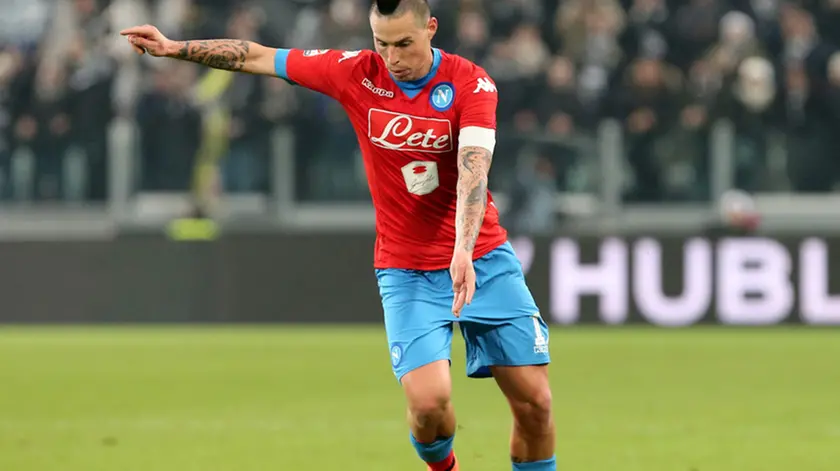 can - 13.02.16 - Torino Serie A 2015/16 25a giornata - Juventus-Napoli nella foto: Marek Hamsik - Napoli Calcio Serie A