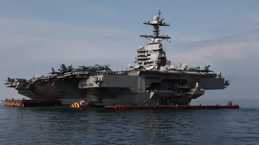 Lasorte Trieste 17/09/23 - Nave Portaerei USA Gerald Ford,