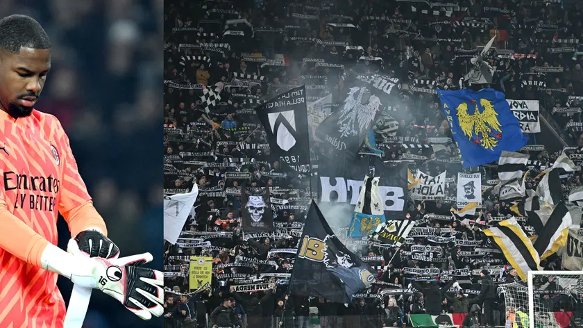 Udine 20 Gennaio 2024. Calcio Serie A. Udinese-Milan. Maignan © Foto Petrussi