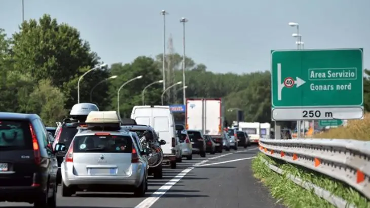 L'area di servizio di Gonars nord resterà chiusa dalle 19 di sabato 10 (foto Autovie venete)