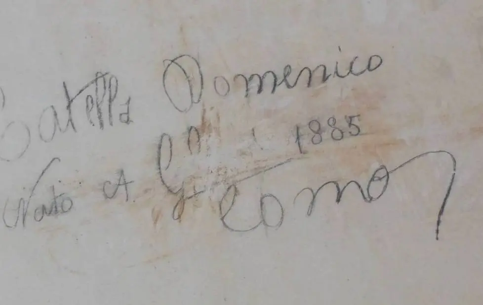 Bumbaca Gorizia 10_11_2016 Castelvecchio Sagrado scritte soldati I GM © Fotografia di Pierluigi Bumbaca