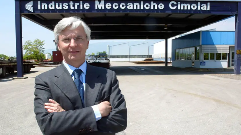 PORDENONE 20060225 LUIGI CIMOLAI IN FOTO LUIGI CIMOLAI PRESIDENTE DELLE INDUSTRIE MECCANICHE CIMOLAI DI PORDENONE ( /2006)