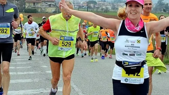 Cividale - Palmanova 28 marzo 2016. Unesco Cities Marathon 2016. Sul persorso Cividale- Palmanova. © Petrussi Foto Press Srl Udine www.FotoPetrussi.com