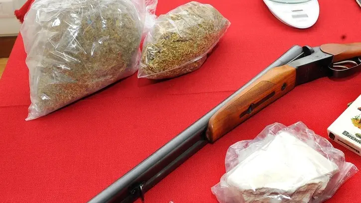 Udine 28 giugno 2017. Conderenza stampa operazione Anti Droga della Guardia di Finanza. © Foto Petrussi