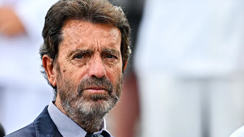 Italian Senatior Sandro Biasotti attends a public ceremony on the fourth anniversary of the Morandi Bridge’s collapse, in Genoa, Italy, 14 August 2022. ANSA/SIMONE ARVEDA