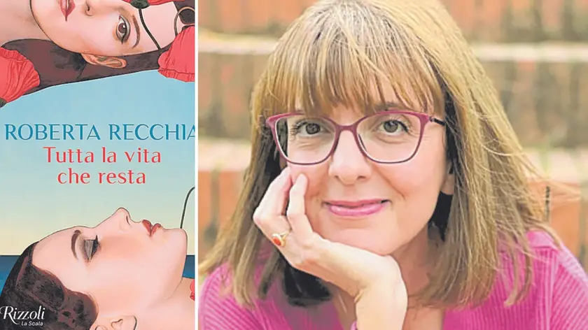 Roberta Recchia e la copertina del suo primo romanzo