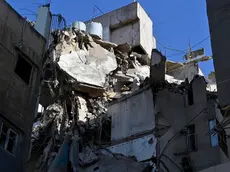 epaselect epa11510815 Buildings that were damaged in an Israeli strike the previous day in Beirut, Lebanon, 31 July 2024. Lebanon's state media said an Israeli drone targeted an area in the Haret Hreik neighborhood of Beirut. Israel Defense Forces (IDF) announced to have killed Hezbollah's senior military commander Fuad Shukr in a 'targeted strike' in Beirut on 30 July. EPA/WAEL HAMZEH