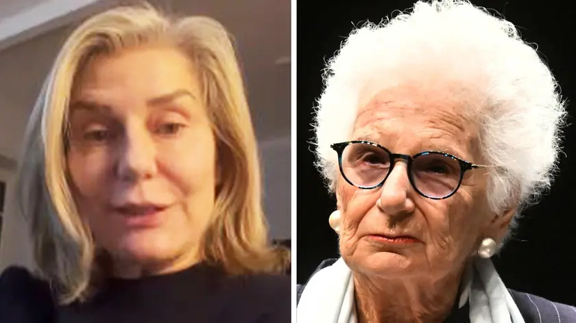 La combo mostra Elena Basile e Liliana Segre. "Ho scritto alla Basile. 'Tolga di mezzo questa cosa, che è falsa, si scusi, altrimenti la dobbiamo querelare'. Non mi ha risposto, quindi domani penso che provvederemo per la querela". Così, in una dichiarazione all'ANSA, Luciano Belli Paci, il figlio di Liliana Segre. La senatrice a vita è stata duramente attaccata in un video dall'ex ambasciatrice Elena Basile, secondo la quale Liliana Segre sarebbe tormentata "solo dal pensiero dei bambini ebrei". FACEBOOK ELENA BASILE/ANSA +++ ATTENZIONE LA FOTO NON PUO' ESSERE PUBBLICATA O RIPRODOTTA SENZA L'AUTORIZZAZIONE DELLA FONTE DI ORIGINE CUI SI RINVIA+++ NPK +++