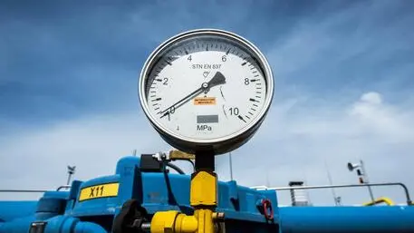 epa04380759 A pressure gauge at gas compressor station in the eastern Slovak town of Velke Kapusany, near the border with Ukraine, Slovakia, 02 September 2014. Ukrainian PM Yatsenyuk travelled to Slovakia to attend the opening of a gas pipeline that would send Russian gas back to Ukraine. The so-called reverse flow has been criticized by Russian energy giant Gazprom as a breach of existing contracts. The pipeline will transport some 10bcm of natural gas to Ukraine per year. EPA/FILIP SINGER