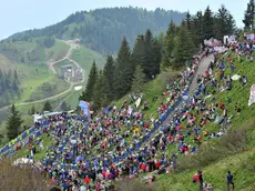 22/04/2011.14^ tappa del Giro D'Italia. Arrivo sullo Zoncolan..Copyright telefoto Ferraro PFP Photo Agency