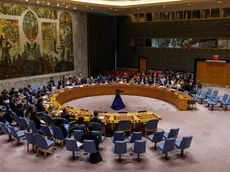 epa11402982 Ambassadors of the Security Council gather at UN Headquarters in New York, New York, USA, 10 June 2024. The council ultimately passed a resolution by the United States that supports a plan presented by US President Joe Biden for a ceasefire in the Israel-Gaza conflict. EPA/SARAH YENESEL