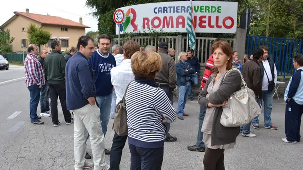 Basaldella 09 ottobre 2012 romanello protesta Copyright Petrussi pressTurco